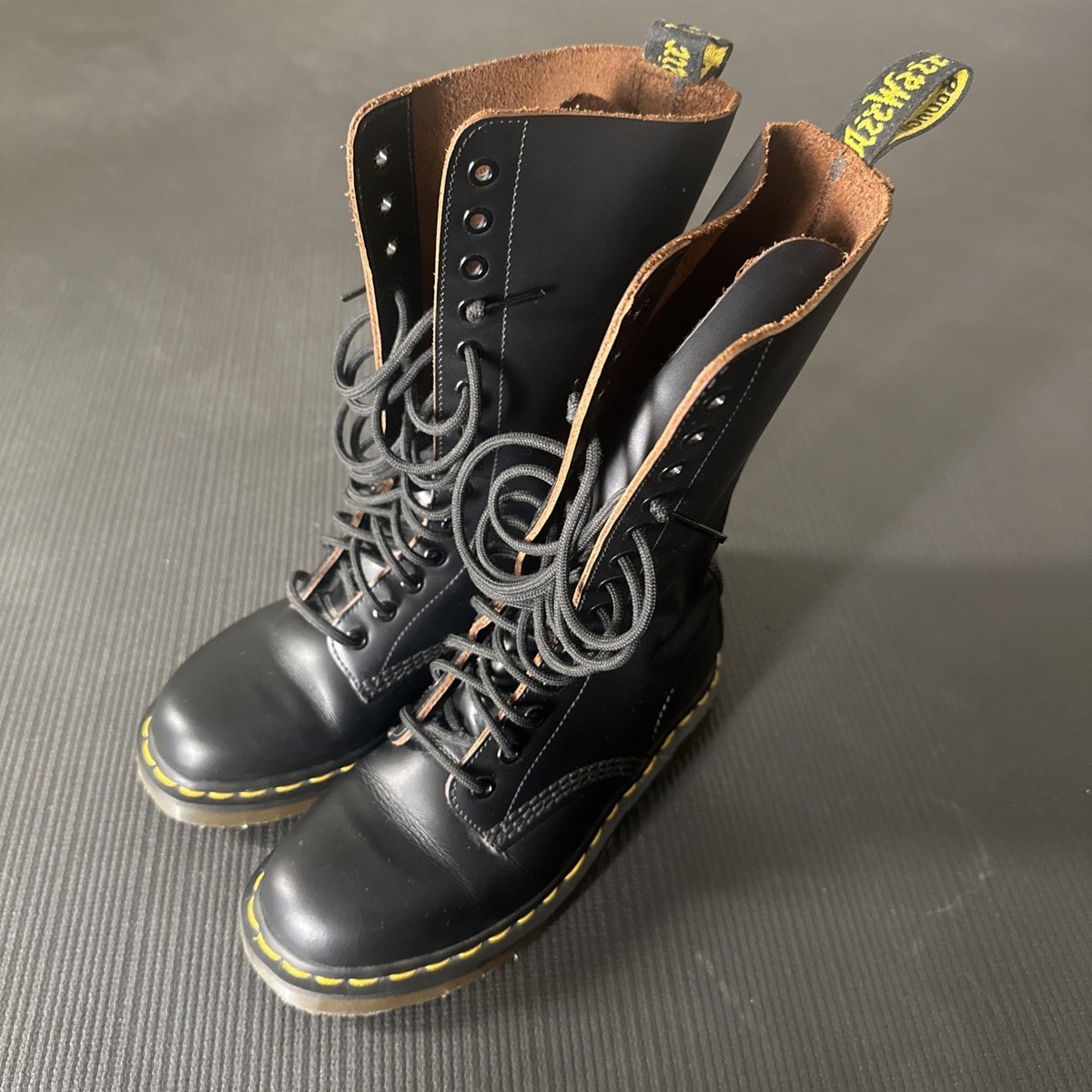 Dr. Martens Made in England 27センチ Doc Martens 1914 Leather Tall Boots Black Size 4 Men's 5 Women's
