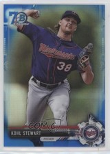 2017 Bowman Chrome Prospects Blue Refractor 70th Anniversary Kohl Stewart e5r