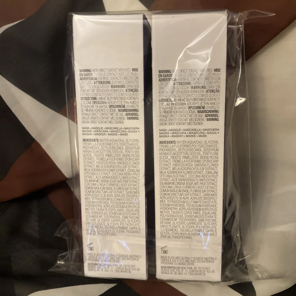 BareMinerals Ageless 10% фитопроколлаген укрепляющая маска для сна 2,5 унц X 2 - Изображение 2 из 3