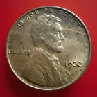1932 (P) LINCOLN WHEAT CENT, "AU+" condition #382