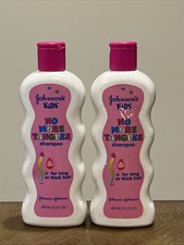 Lot Of 2 Original Johnson  s Kids No More Tangles Hair Shampoo J J VTG 1997