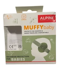Alpine MuffyBaby Earmuff - Ear Protection For Babies (Ages 3 - 48 months) -Green
