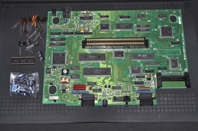 NEO GEO AES Console with box AES3-5 Recapped, BIOS Socketed, RGB Bypass, YPbPr