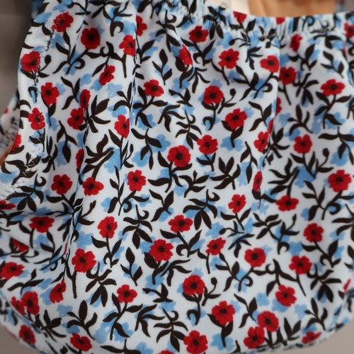 Crewcuts Blumen Puffärmel Bikini Oberteil Mädchen 6 blau Strand Pool Resort Schwimmen Neu mit Etikett - Bild 7 von 15