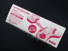Tested SEGA SATURN Cordless Wireless Pad SET Controller SS HSS-0116 Japan 2