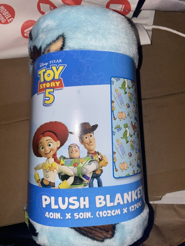 Toy Story 5 Plush blanket Movie Theater Exclusive 40"x50" NEW mint original tags