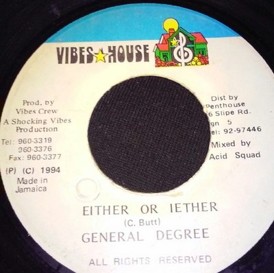 General Degree - Either or Iether, 7'', (Vinyl)