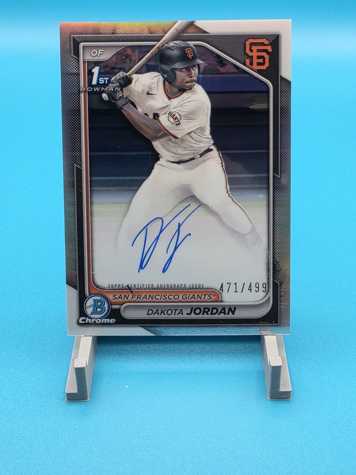 2024 Bowman Draft Chrome Prospect Refractor /499 Dakota Jordan #CPA-DJ Auto 