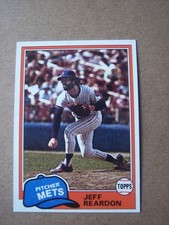 1981 Topps baseball Jeff Reardon Rookie card #456 NM or better. rookie card picture