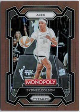 2024 Panini Prizm Monopoly WNBA #23 Sydney Colson Brown Prizms #/249