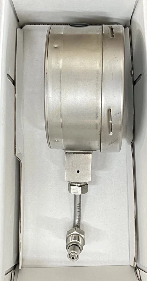 "Manómetro de alta presión NOSHOK 4"" 0-60.000 psi acero inoxidable con conector" Foto 3 de 4