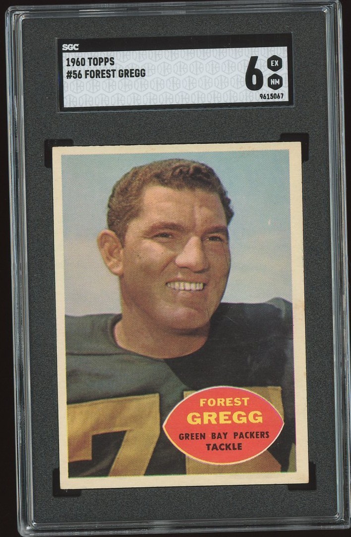 1960 Topps #56 Forest Gregg RC - SGC 6 EX NM - Packers