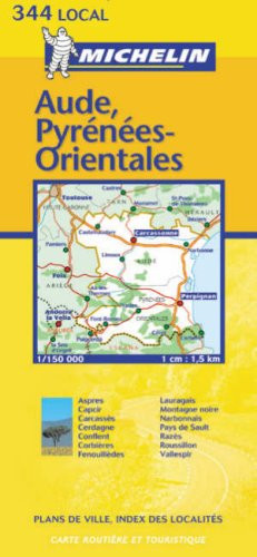 Aude/Pyrenees-Orientales: No.344 (Michelin Local Maps) - Picture 1 of 2