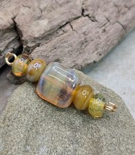 Handmade Beautiful 5 - 10 MM Lampwork Glass Beads 5 Pc. F2