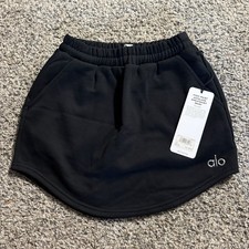 Alo Yoga High Waist Accolade Skirt Black XS NEW NWT