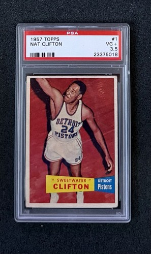 Nat Clifton #1 1957 Topps card