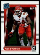 2021 Donruss Optic Nick Bolton Kansas City Chiefs #275