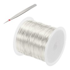 26 Guage/ 0.4 mm 164 Feet Jewelry Craft Wire, Copper Beading Wires, Silver