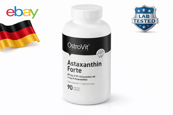Ostrovit Astaxanthin Forte 90 Kapseln 4Mg Astaxanthin 5Prozent ÖL Algen Extrakt-image