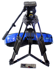 VINTEN VISION 250HD HEAD TEL EPANBAR CARBON 150mm GRSP PL BAR BAG SERVICED 73Lbs