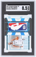 Mikal Bridges Nets 2024-25 Panini National Treasures #CLM-MIK #3/3 SGC 8.5 Card