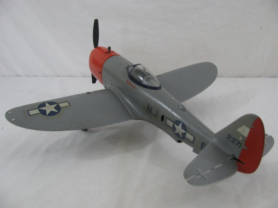 1959 Aurora Cox Thimble Drome Control Line .049 Gas P-47 Thunderbolt Airplane VG - Image 4 of 4