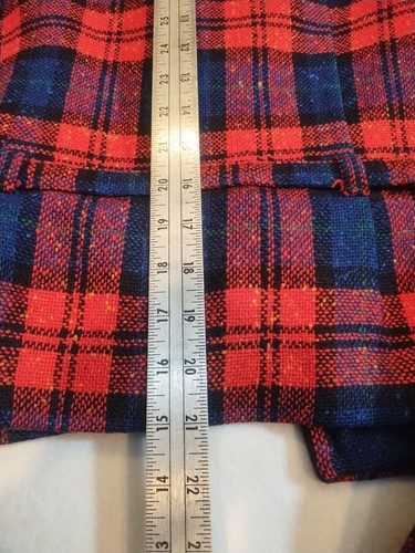 Conjunto de falda blazer traje a cuadros tartán lana Pendleton vintage traje para mujer. Talla 8 - Imagen 13 de 20