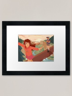 Somewhere in the Woods Framed Art P Framed Wall Art Poster Canvas Print Picture