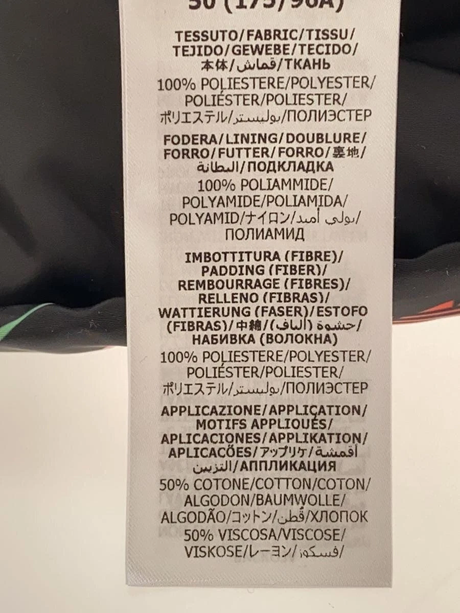 GUCCI Felpa con Cappuccio Zip 50 Poliestere Nero Motivo Totale 722262 ZALCI Usata