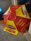 Zweigles Hot Dog Vending Umbrella *Metal Internals* As-is