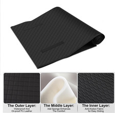 Rolling Creeper Mat, Under Car Repair Mat, 60x28 Inch Portable Creeper Rollin...