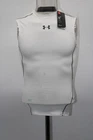 UNDER ARMOUR HEATGEAR SLEEVELESS COMPRESSION SHIRT WHITE NEW WITH TAG SZ LARGE