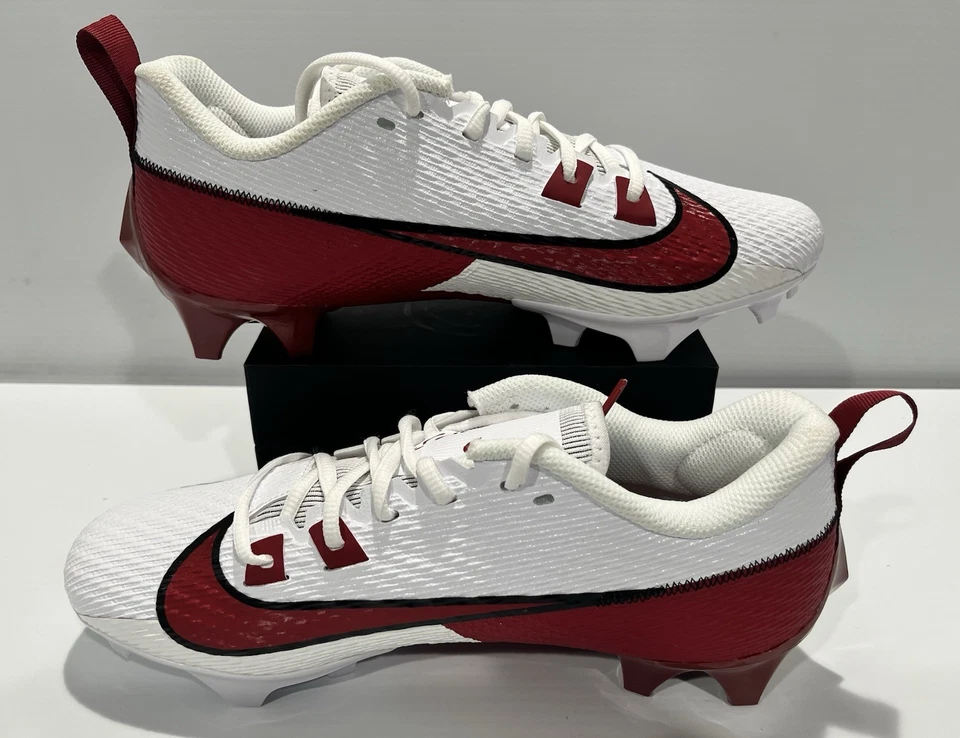 Men's Nike Vapor Edge Speed 360 2 "White/Crimson Red" Cleats FQ4045-104 Size 13 - Image 2 of 4