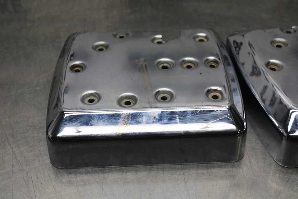 03-08 KAWASAKI VULCAN 1600 ENGINE TOP END CYLINDER HEAD COVER SET BB196 - Image 3 of 4