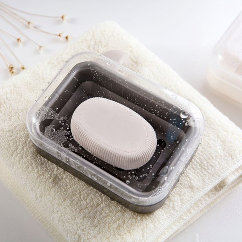 2 Pcs Waterproof Soap Box Student Container Holder Travel Bathroom - Imagen 8 de 11