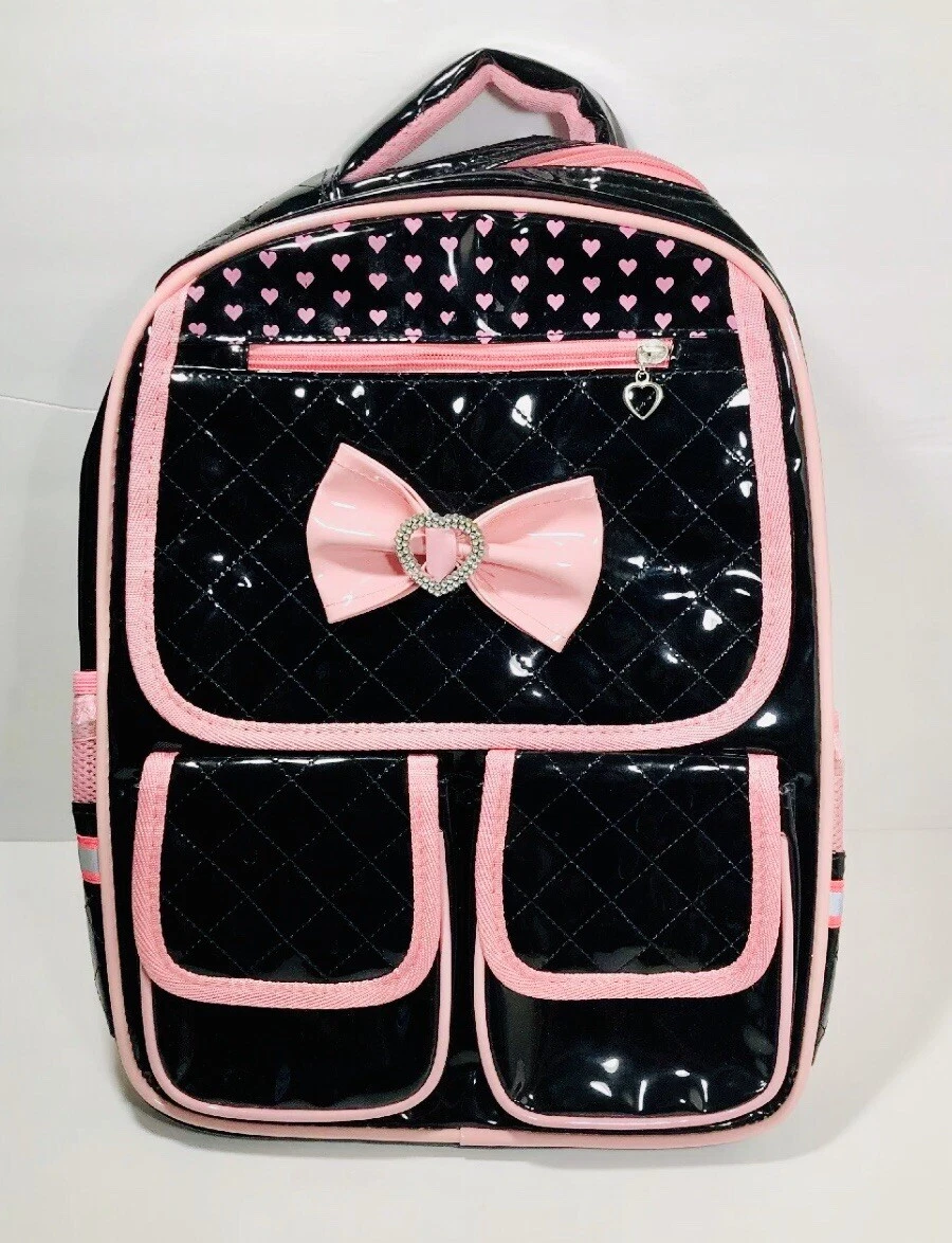Black and pink backpack new arrivals
