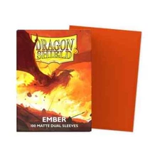 Dragon Shield Matte Dual Ember Sleeves 100ct - Standard Size - MTG Pokemon TCG