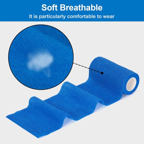 12/24 x selbsthaftende Haftbandagen 10 cm Fixierbinde kohäsiv Bandage Verband - Bild 12 von 18