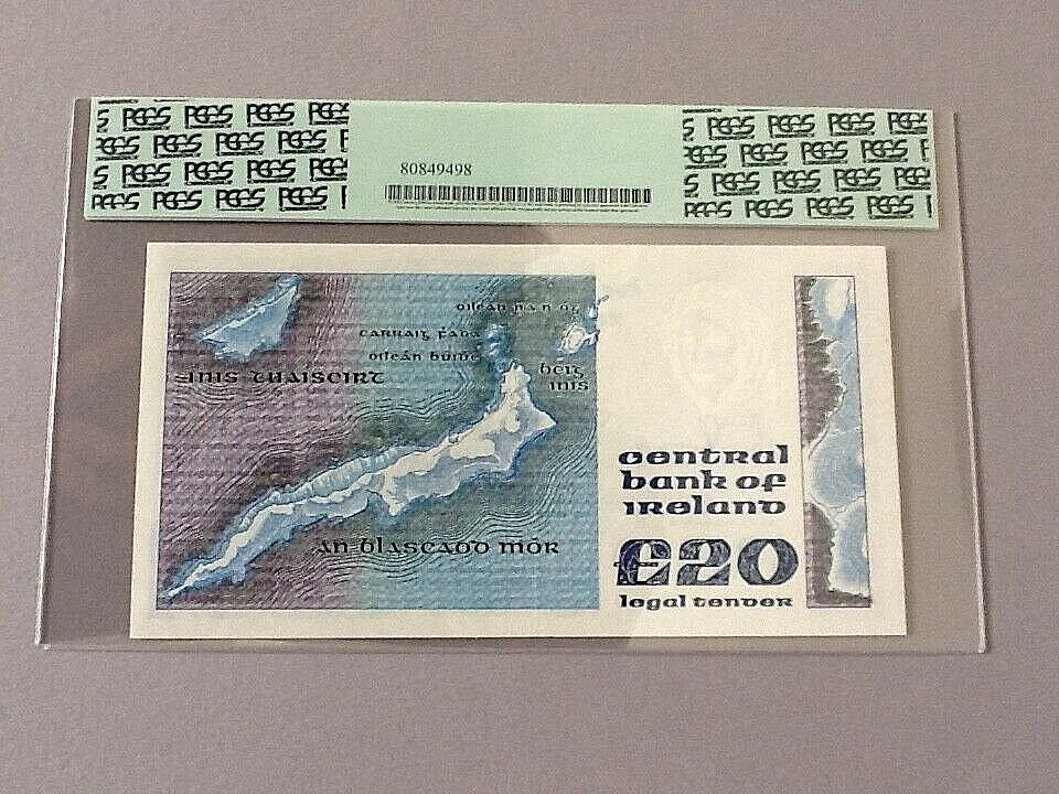 Ireland 20 Pounds P-73c 1989  PCGS 64 - Image 4 of 4