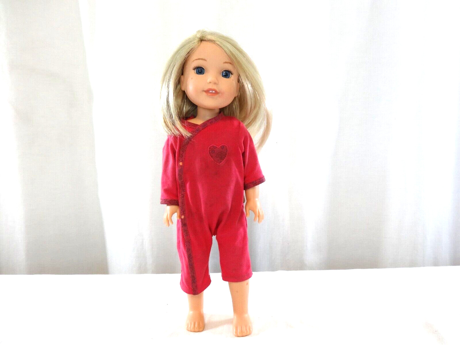 American Girl Wellie Wishers CAMILLE Doll 14.5” - Blonde Blue Eyes and Outfit