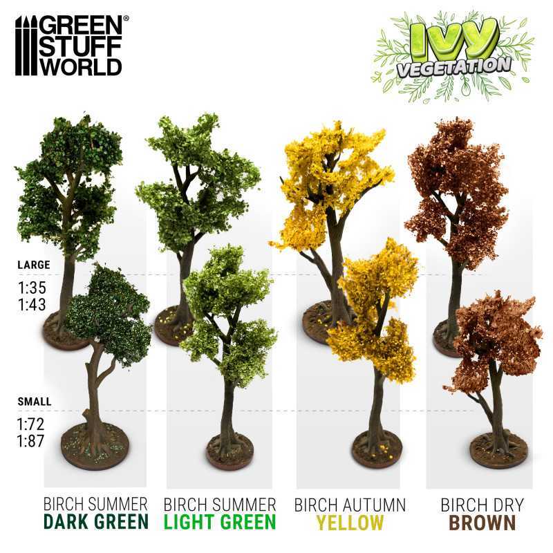 Green Stuff World 4650 Ivy Foliage – Yellow Birch – Large (realistic  leaves) – Badagoni