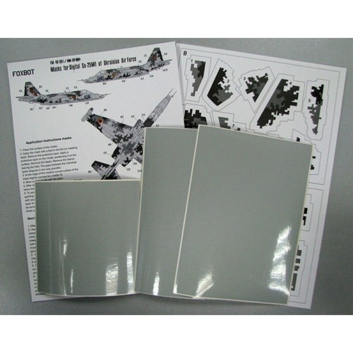 FOXBOT FM 48-001 Scale 1:48 Masks digital camouflage Su-25 Ukrainian Air Forces - Picture 3 of 12