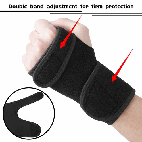 Right Left Wrist Hand Brace Support Splint Carpal Tunnel Sprain Arthritis Sports - Picture 8 of 15