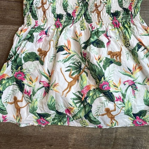 Janie and Jack Tops Girl’s 16 Tropical Monkey Top and Floral Top Off Shoulder - Picture 10 of 14