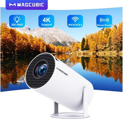 Magcubic HY300 Pro Projector Android 11 Apps Wifi 260ANSI 720P Native Bluetooth