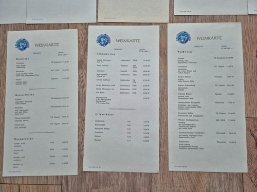 DDR Konvolut Getränke- u Speisenkarten VE MHO Zentraler Leistungsvergleich 1986 - Bild 3 von 6
