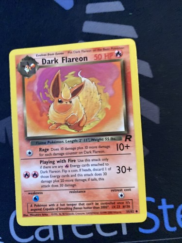 Dark Flareon 35/82 Team Rocket - Uncommon Pokemon Card - Picture 6 of 6