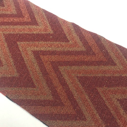 GUCCI V line Stole/Shawl Scarf wool Navy x Gold x Red - Picture 7 of 11