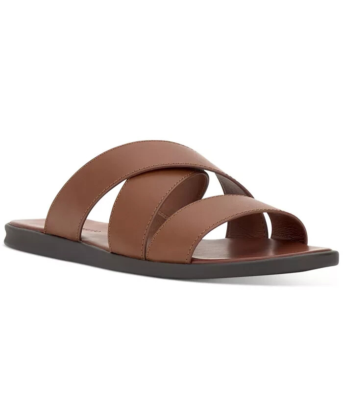 Vince Camuto Sandals Mens 8 M Waely Slides Cognac Brown  display picture 2