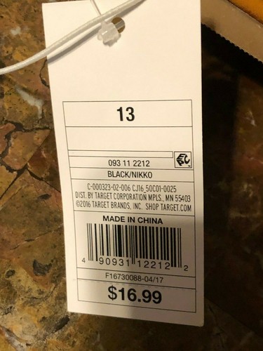 * Cat & Jack Sandals Nikko Girl's Sz 13 Silver Black T-Strap Flat Youth Kid Shoe - Picture 5 of 6